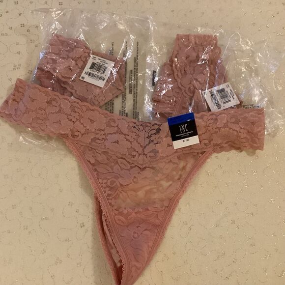 COPY - NWT INC Intern’l Concepts, a Macy’s Brand Women’s XL Rose Pink Thong Pan… - Picture 2 of 10